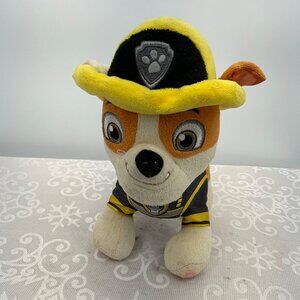 Paw Patrol‎ Rubble Plush 2017 Firefighter Costume 8" Stuffed Toy